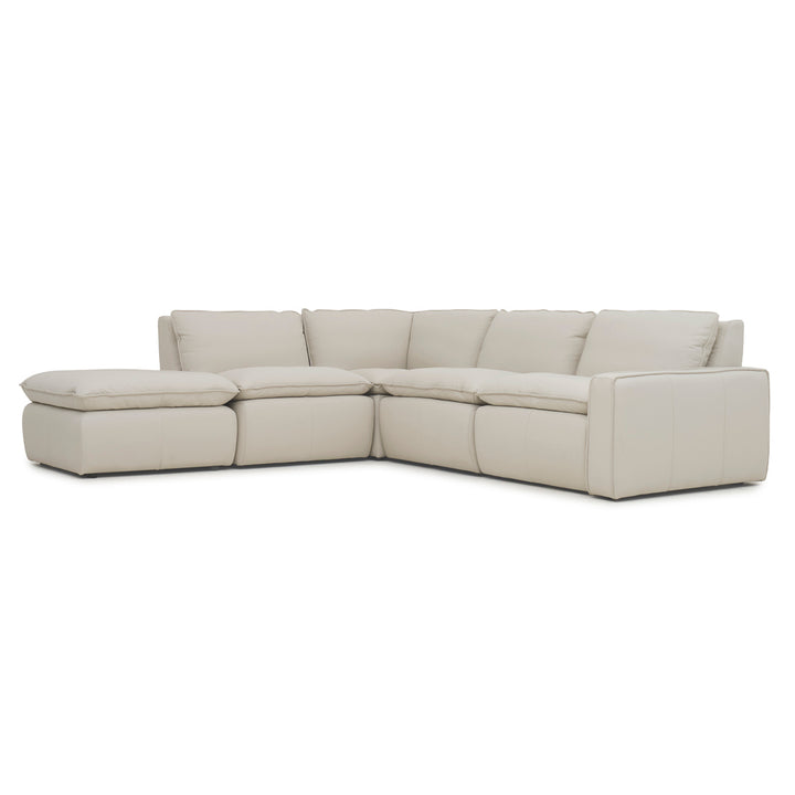 Nadyna Leather Modular Set Beige