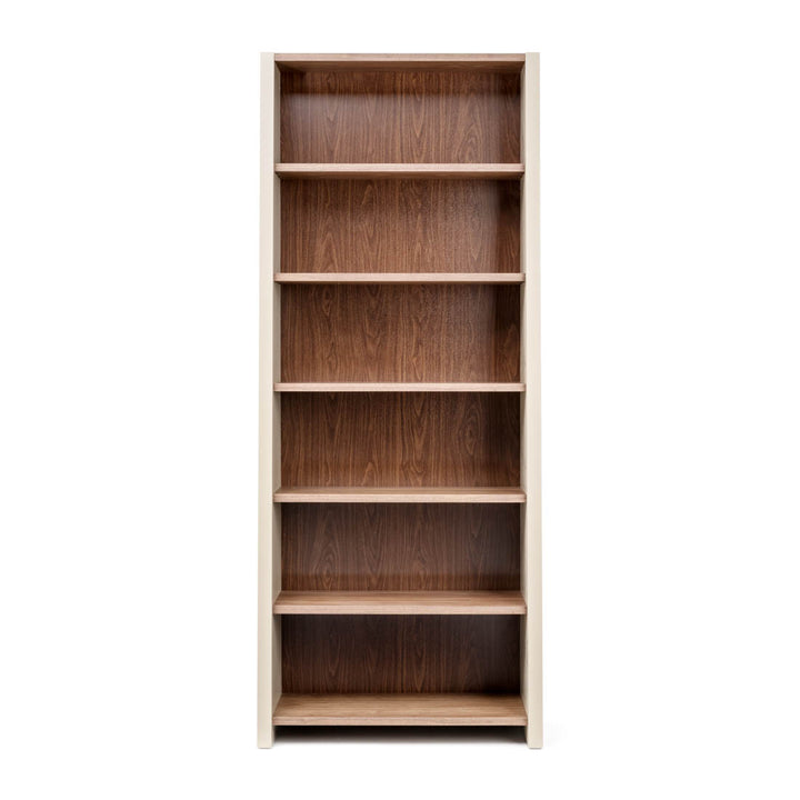Neghan Wood Bookcase Dark Brown