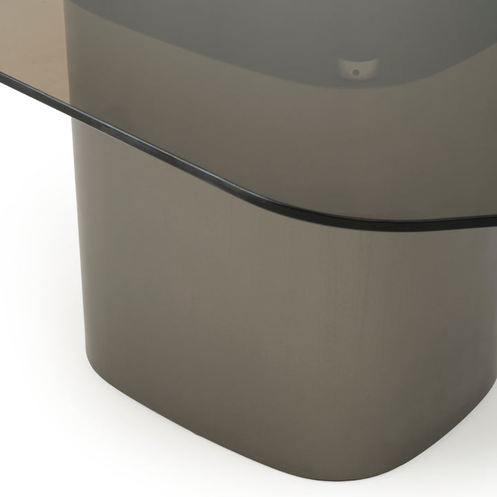 Whitford Glass Coffee Table Dark Grey