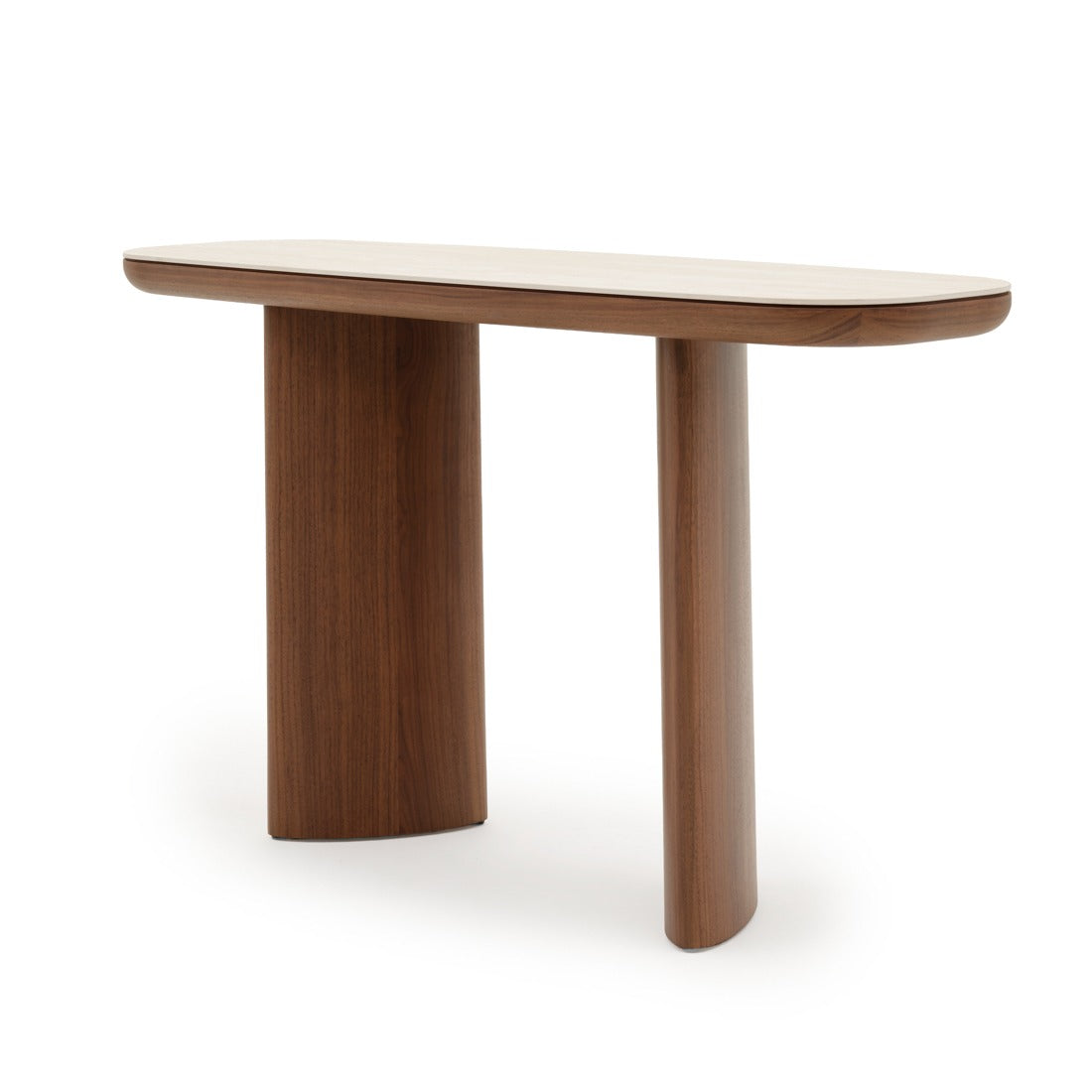 Navani Ceramic Console Table Light Brown