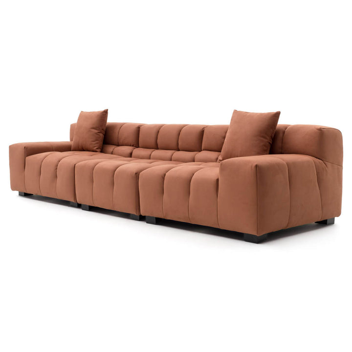 Norika Fabric Modular Sofa Orange