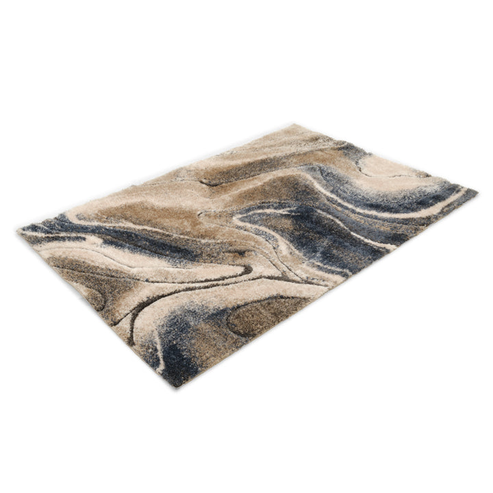 Walid Area Rug Dark Blue