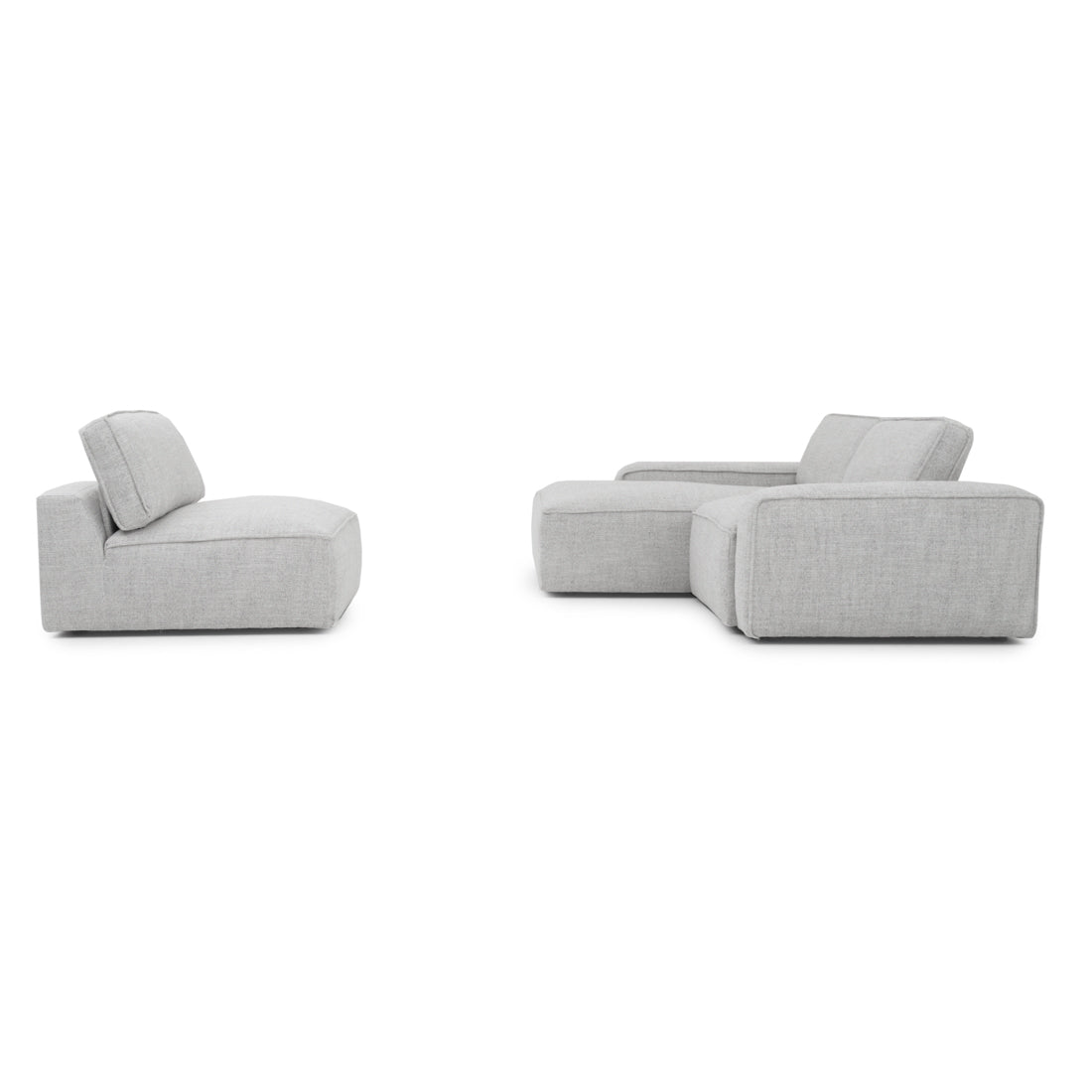 Nash Fabric Modular Set Light Grey