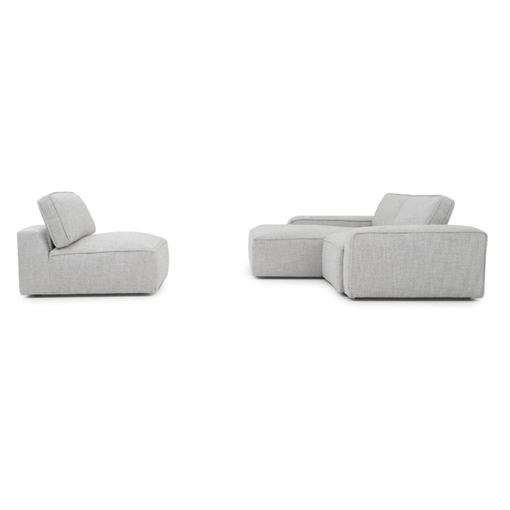 Nash Fabric Modular Set Light Grey