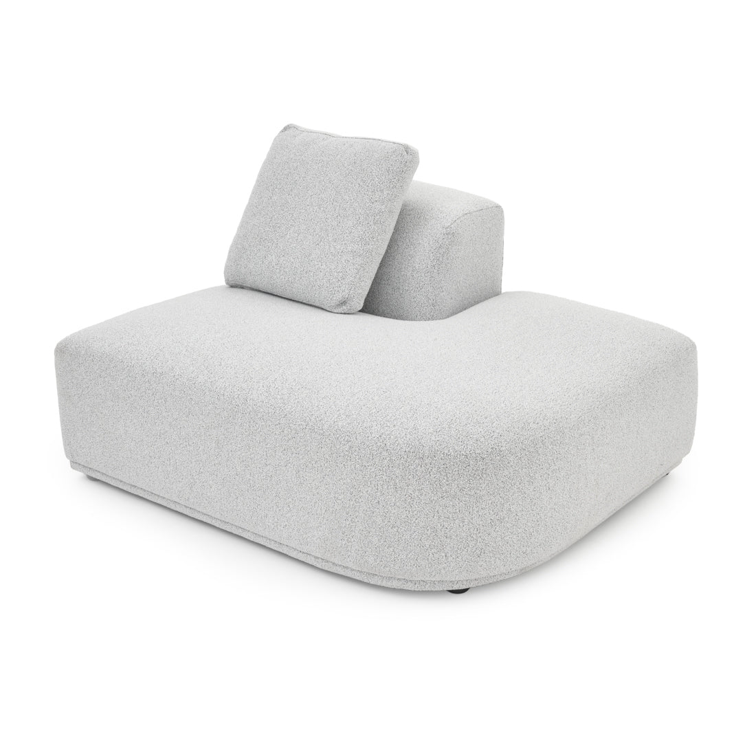 Willowdale Modular Chair W. Right Bumper Light Grey