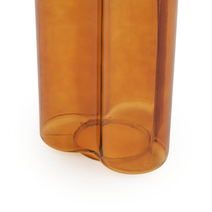 Eira Glass End Table Light Brown