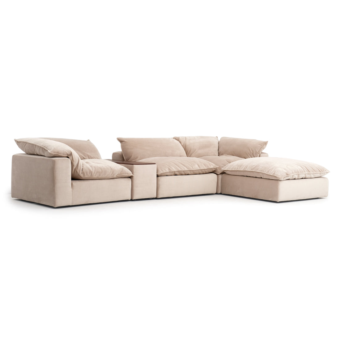 Nuage Fabric Modular Set Beige