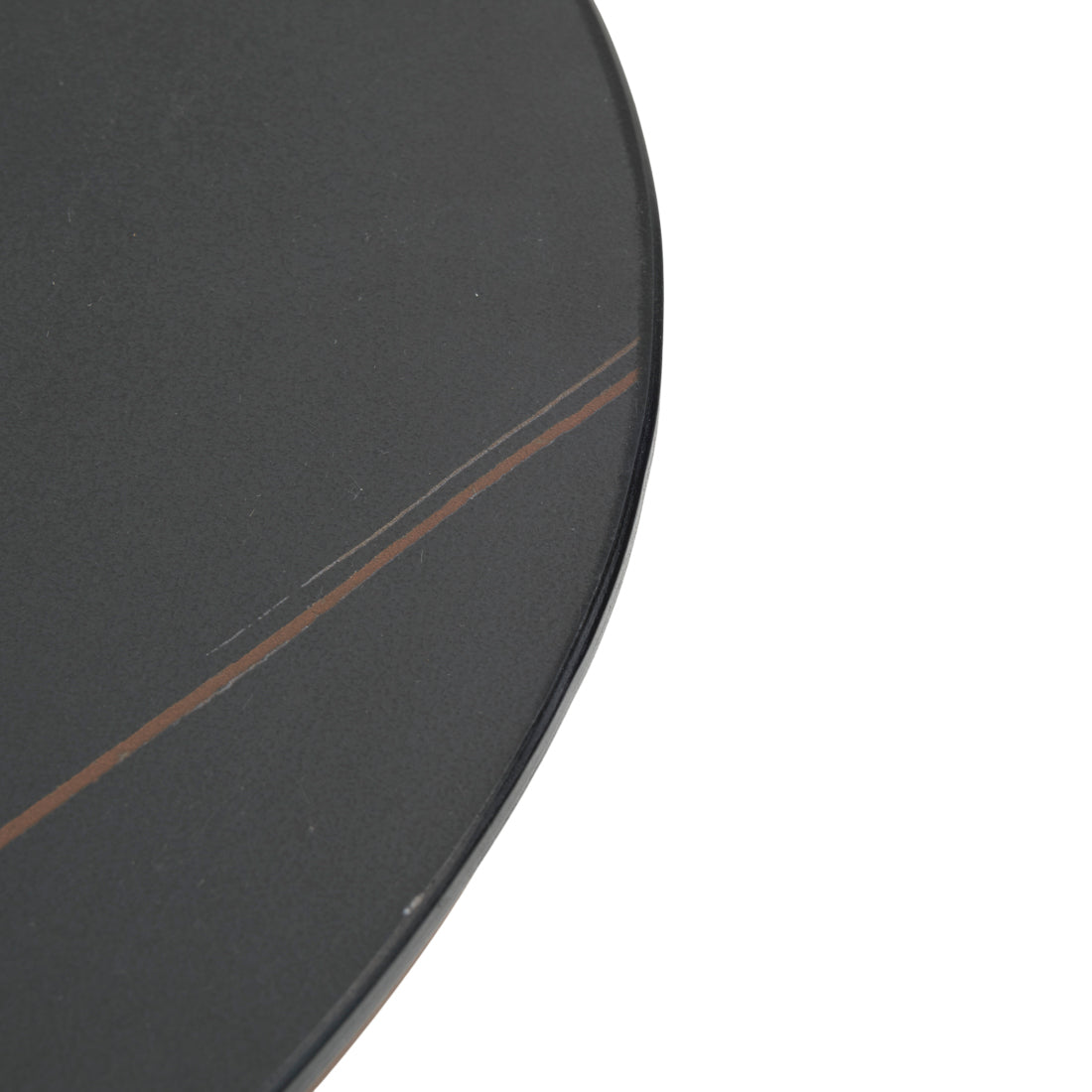 Elzie Ceramic End Table Black