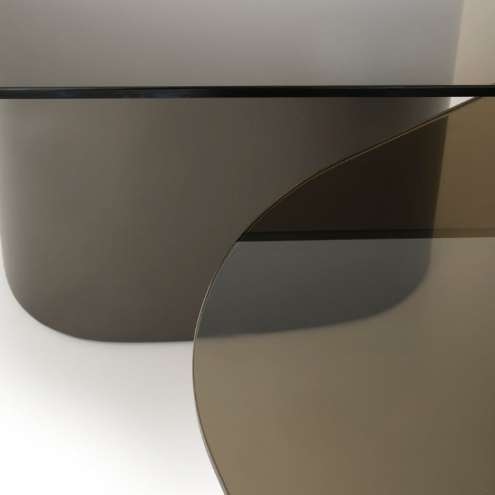 Whitford Glass Coffee Table Dark Grey