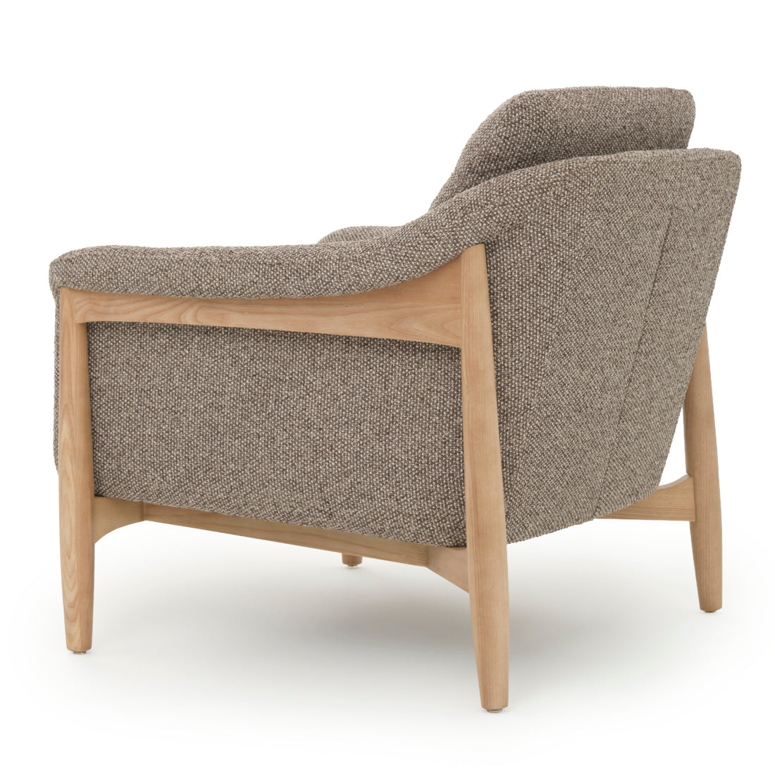 Naranda Fabric Accent Chair Dark Brown