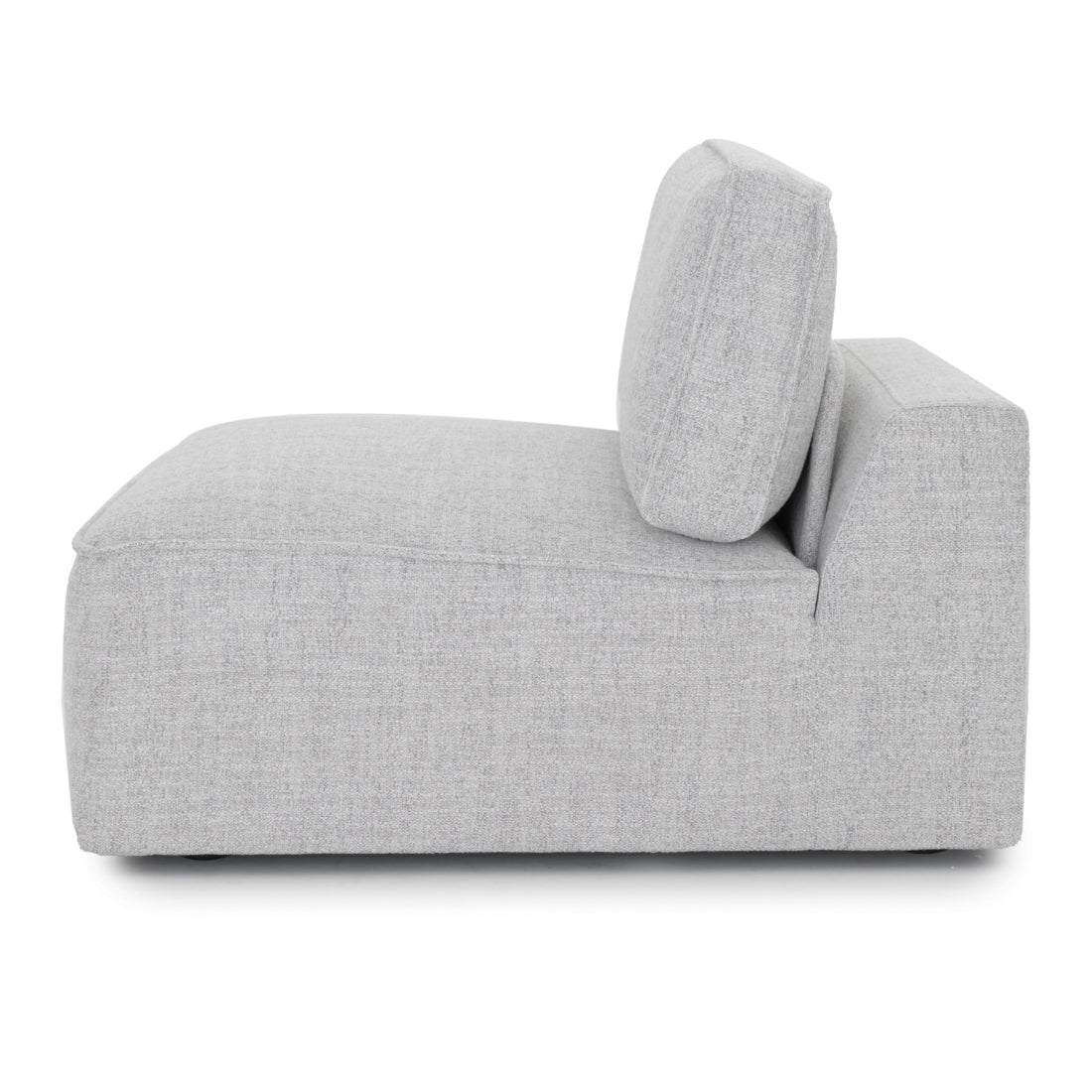 Nash Modular Armless Chair Light Grey