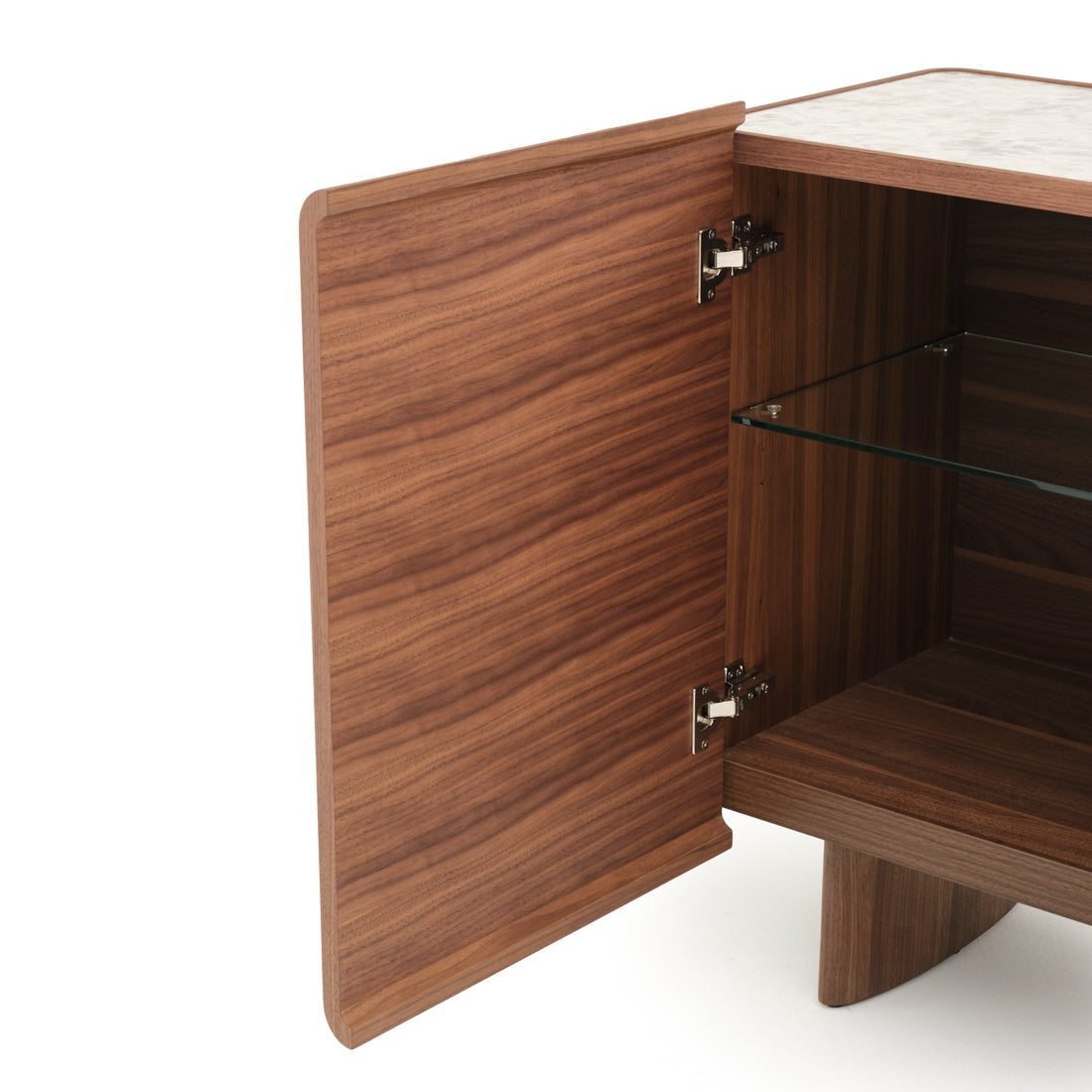 Evana Wood Sideboard Dark Brown