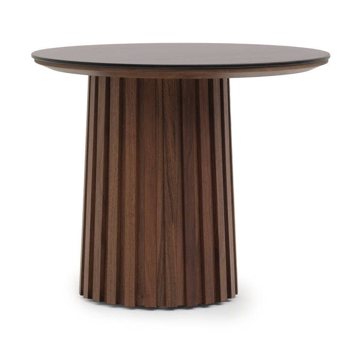 Elzie Ceramic End Table Black