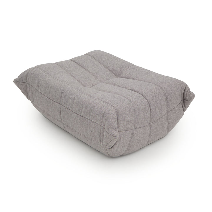 Ean Fabric Ottoman Light Grey
