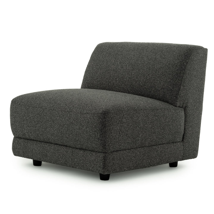 Nathan Modular Armless Chair Dark Grey