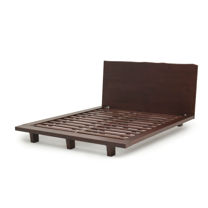 Noemi King Bed Dark Brown