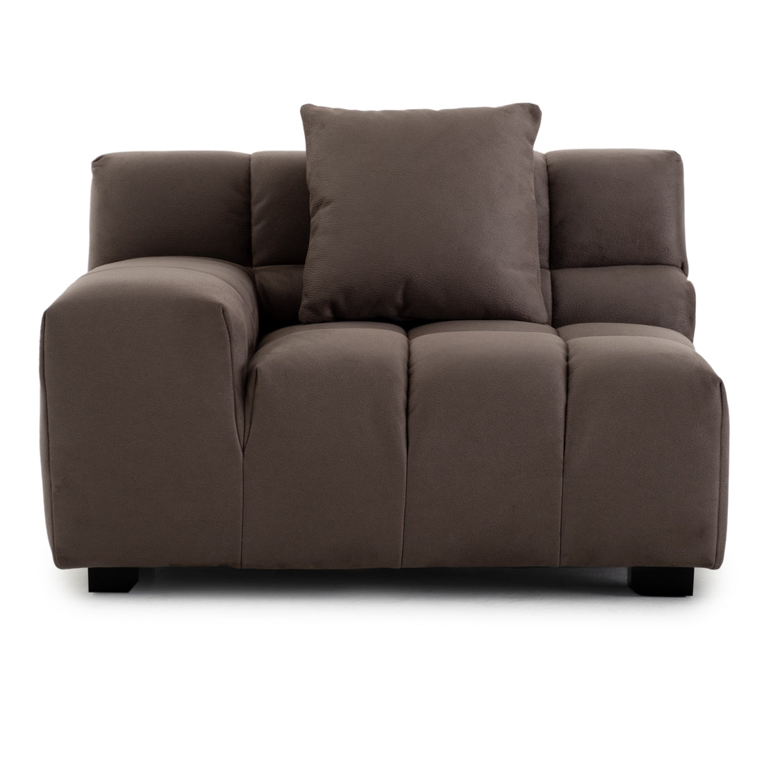 Norika Modular Left Chair Dark Grey