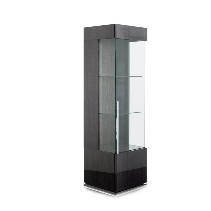Carlyle Wood Bookcase Dark Grey