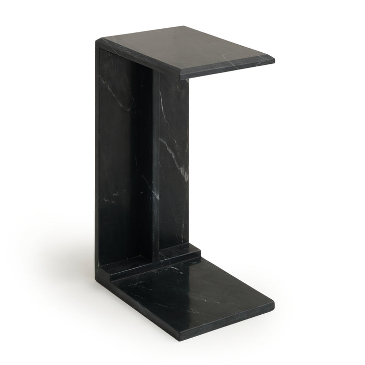 Neville Marble Accent Table Black