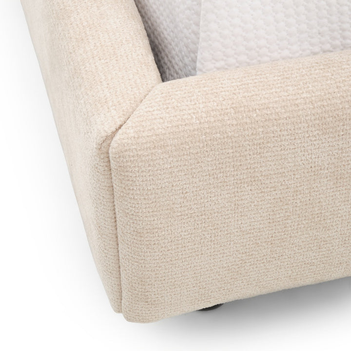 Esmarie Fabric Queen Bed Beige