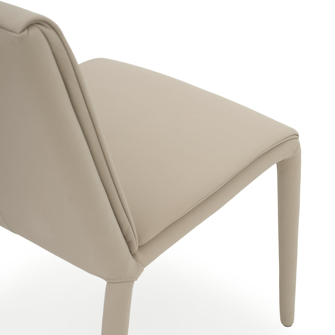 Nanji Leather Chair Light Grey