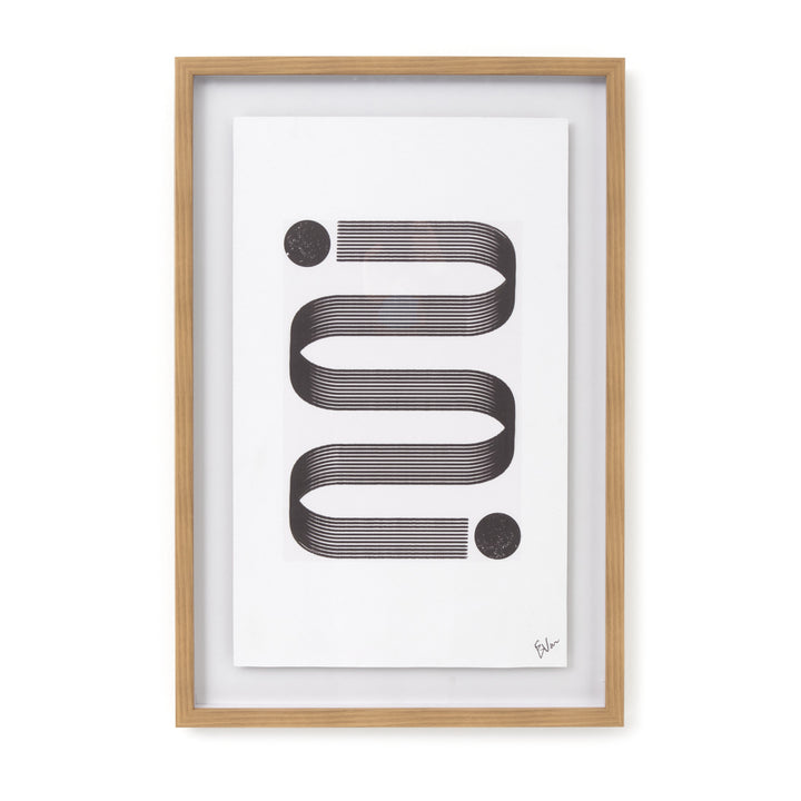 Elsie Print on Canvas Black & White