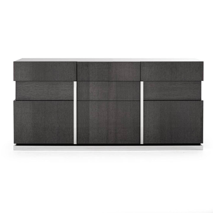 Carlyle Wood Sideboard Dark Grey
