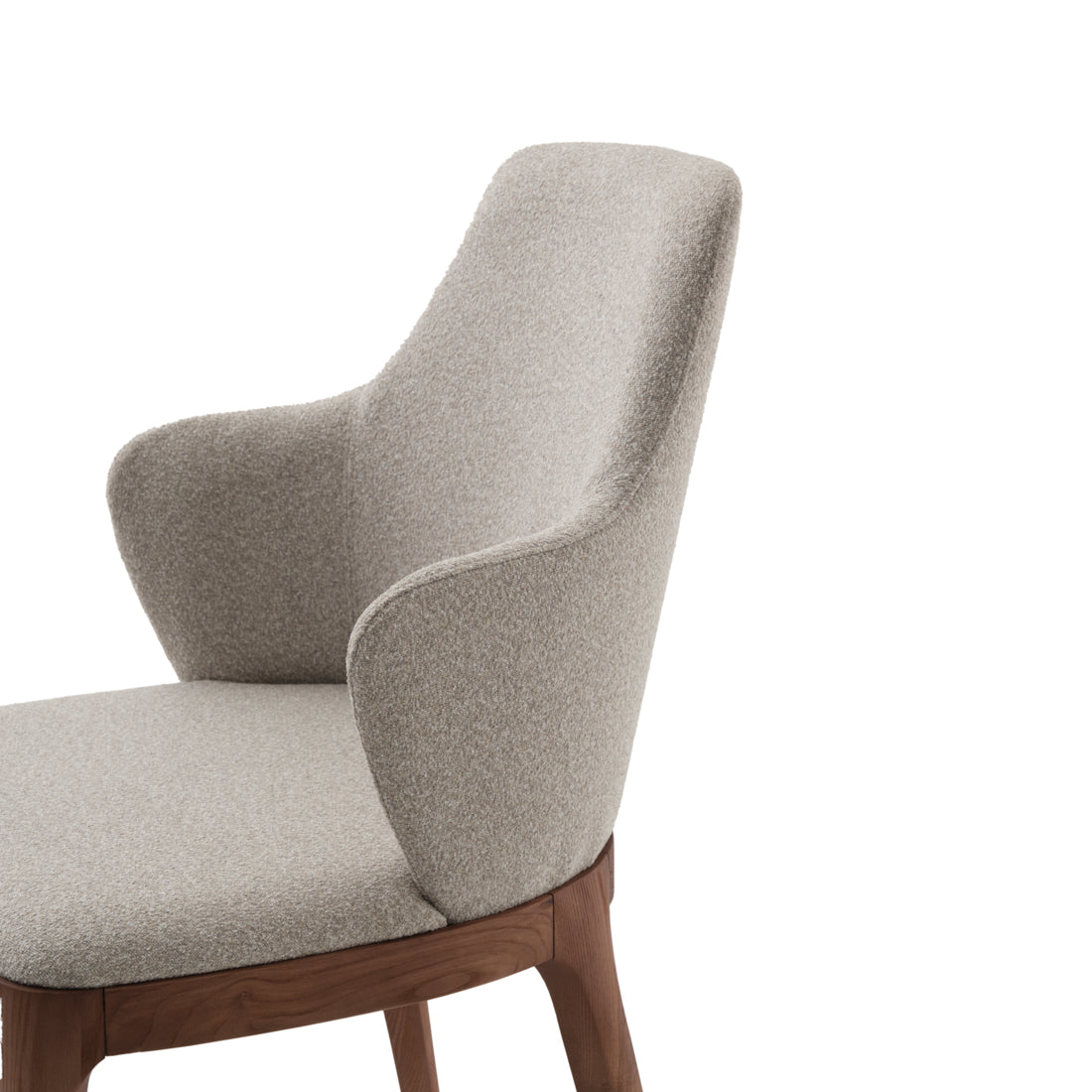 Evana Fabric Chair Light Brown