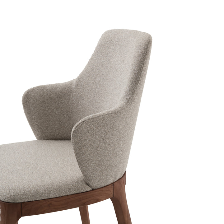 Evana Fabric Chair Light Brown