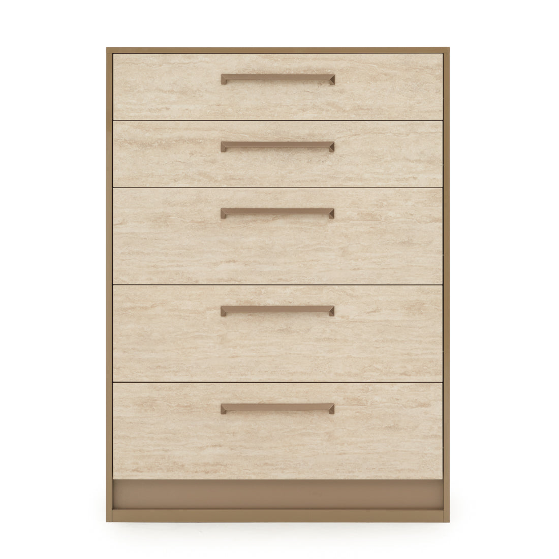 Nunzia 5-Drawer Chest Beige
