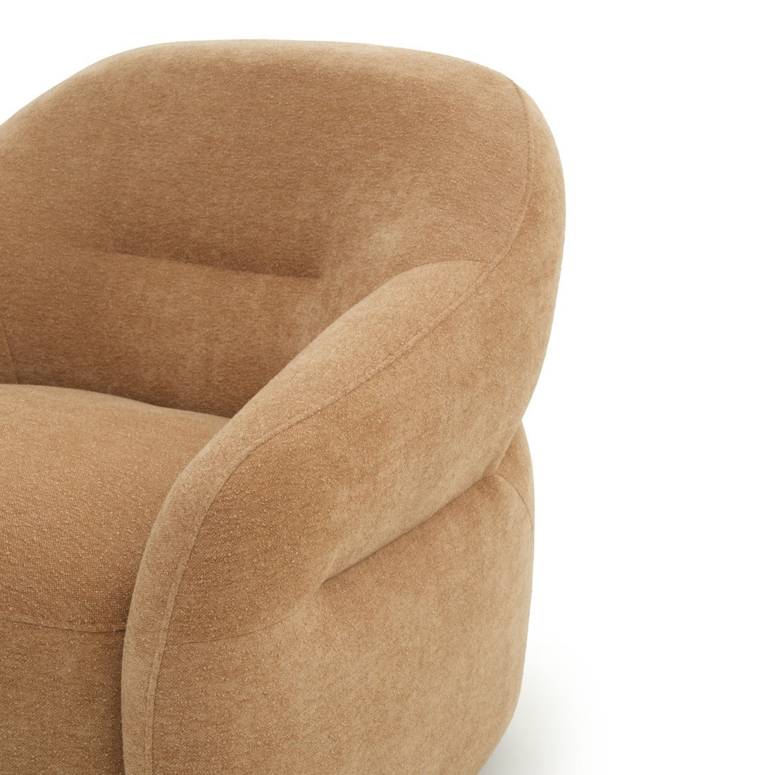 Nymeria Swivel Accent Chair Light Brown