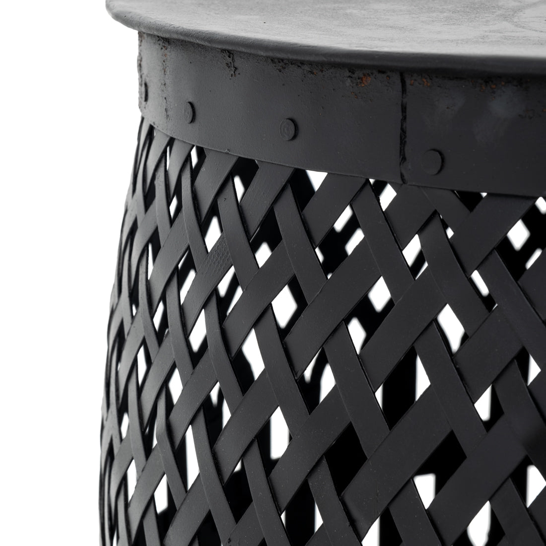 Indira Metal Accent Table Black