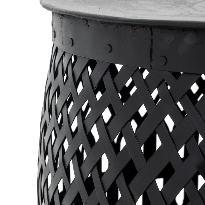 Indira Metal Accent Table Black