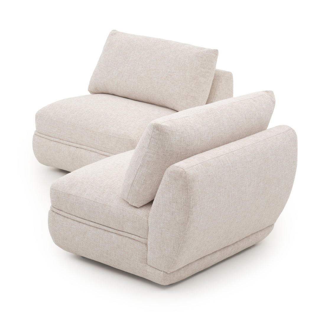 Esteli Fabric Modular Loveseat Beige