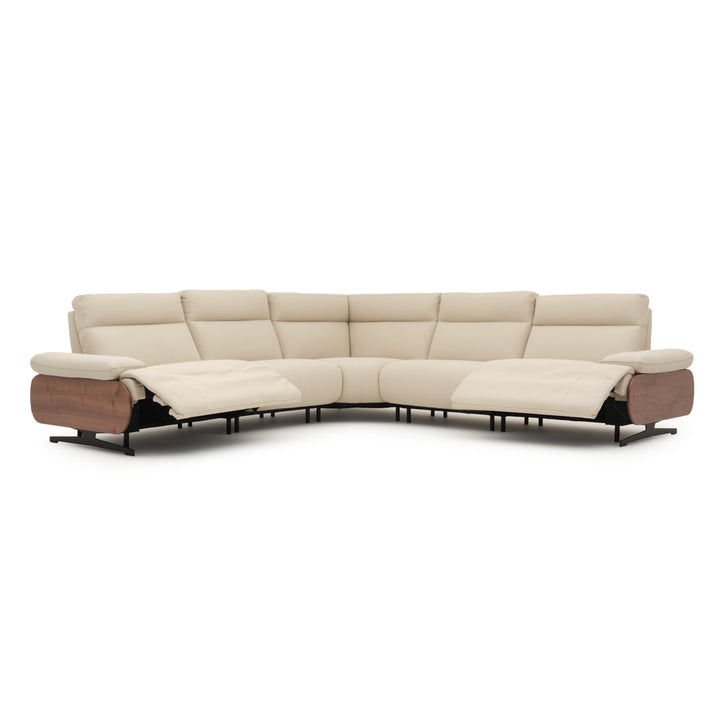 Ellery Reclining Sectional Sofa Beige