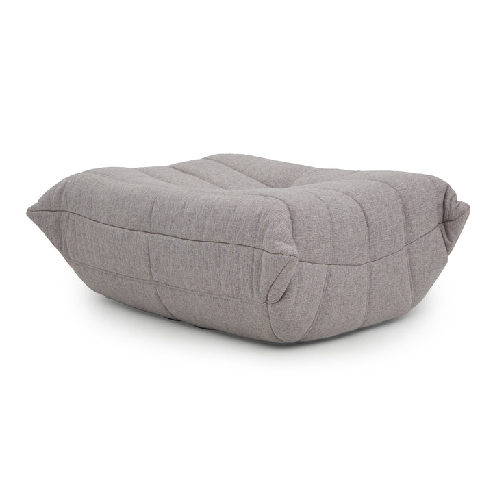 Ean Fabric Ottoman Light Grey