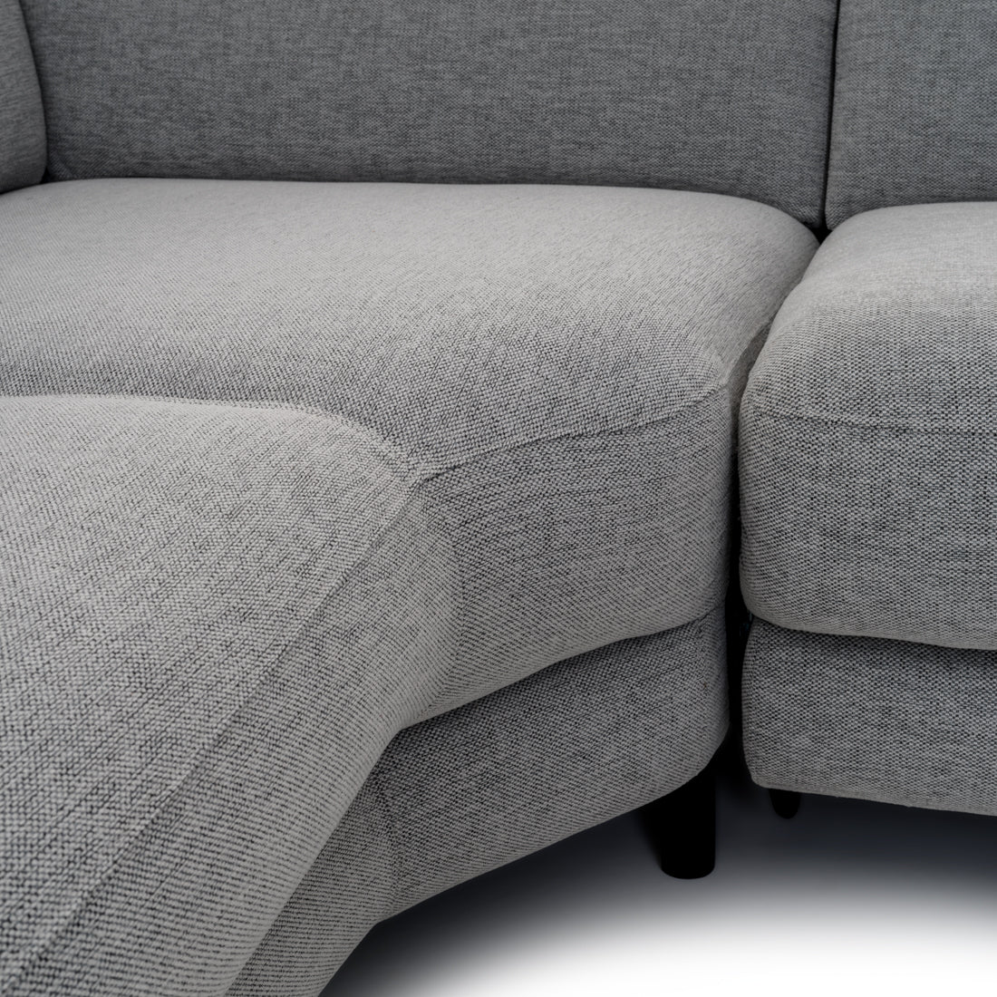 Emilia Reclining Sectional Sofa Light Grey