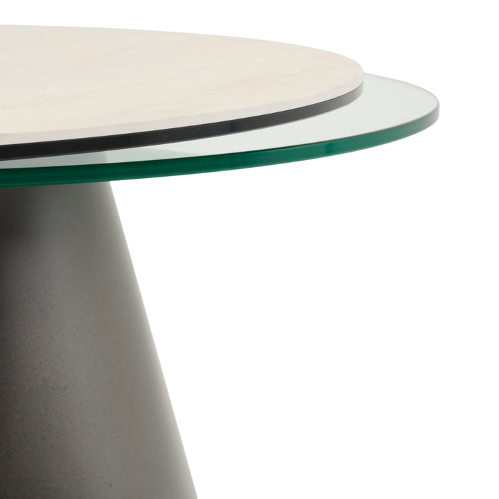 Navona Ceramic Coffee Table Light Brown