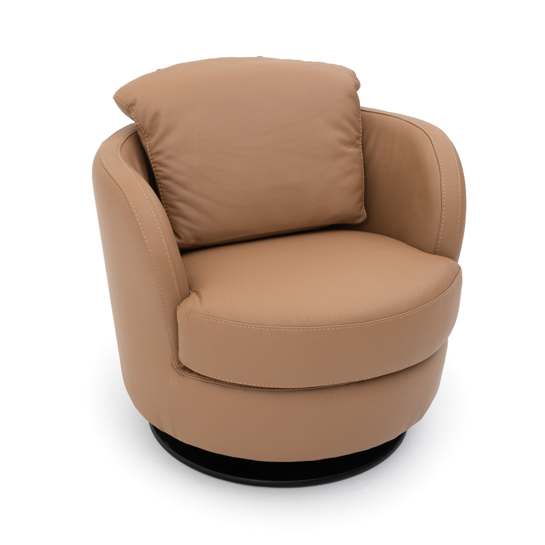 Wedia Swivel Accent Chair Cognac