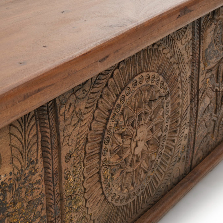 Indira Wood Coffee Table Light Brown