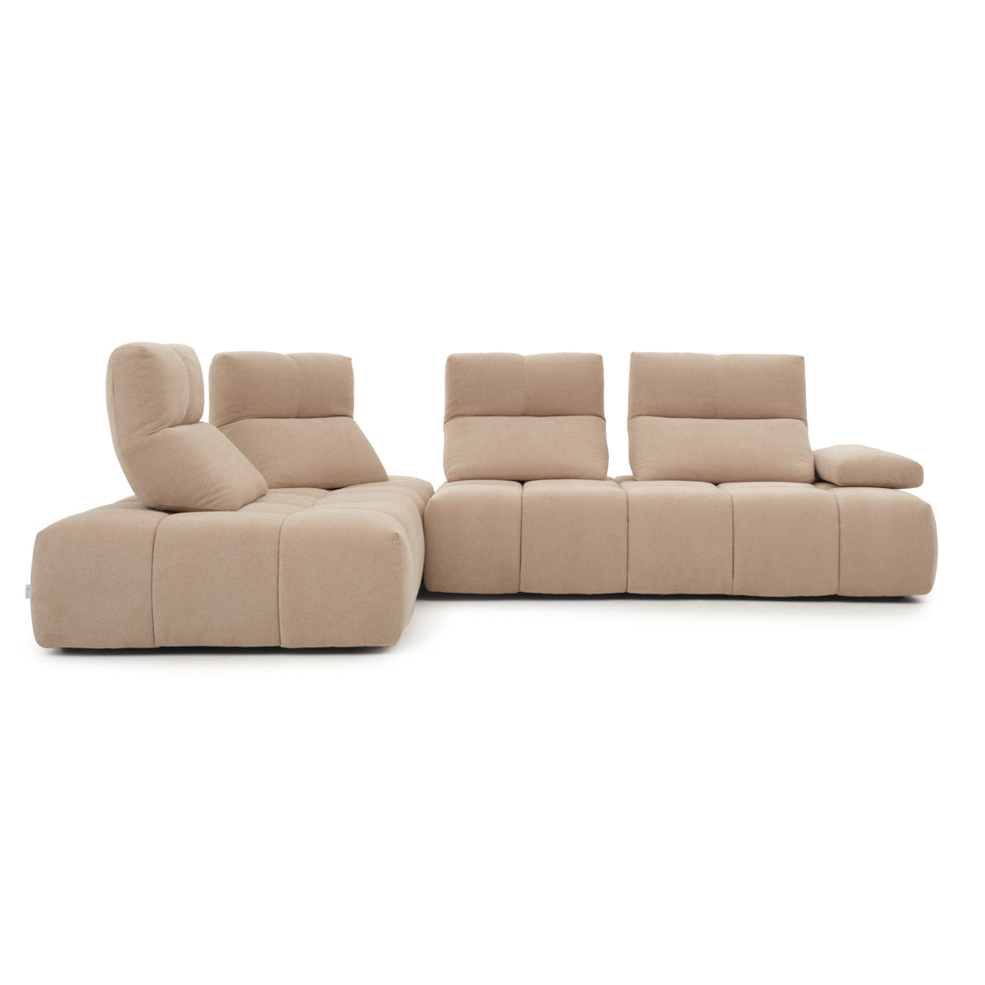 Nerida Fabric Sectional Sofa Beige
