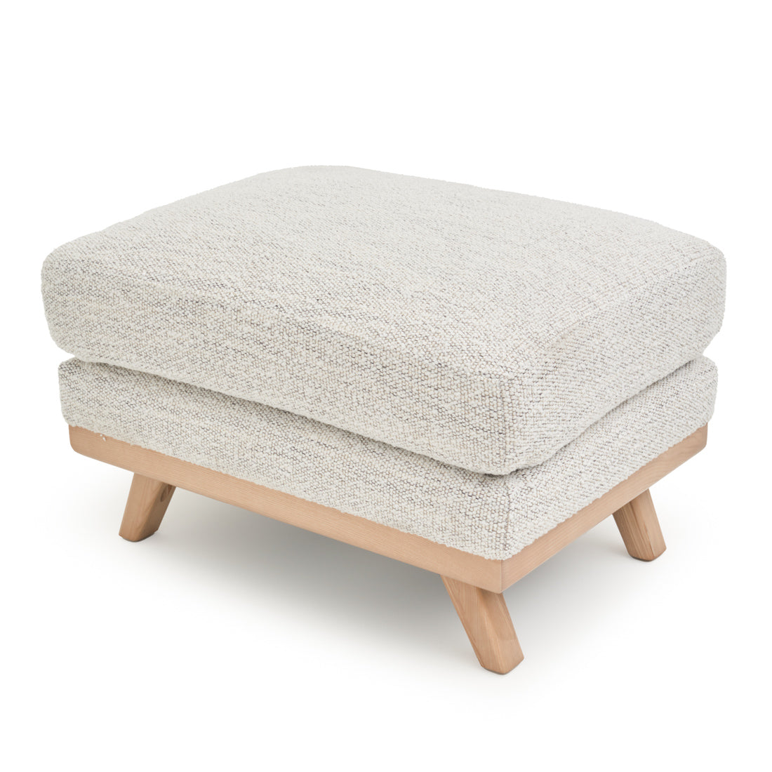 Esme Fabric Ottoman Beige