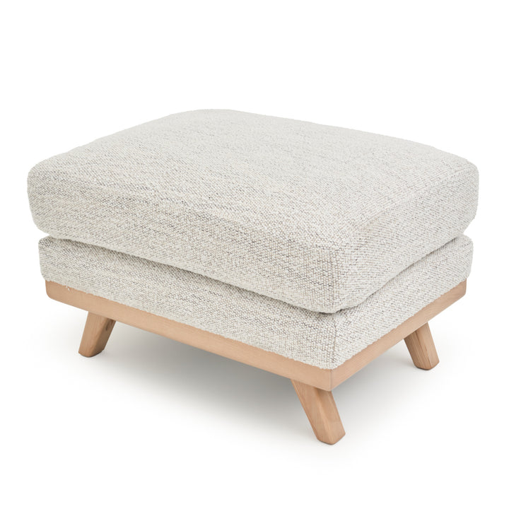 Esme Fabric Ottoman Beige