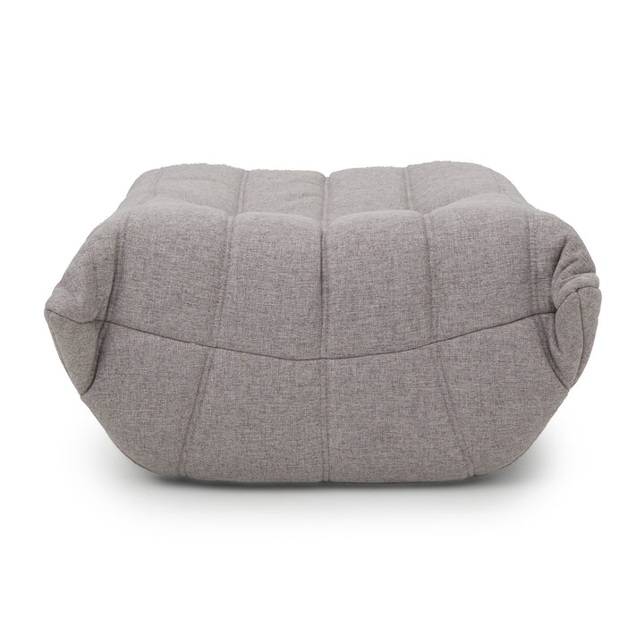 Ean Fabric Ottoman Light Grey