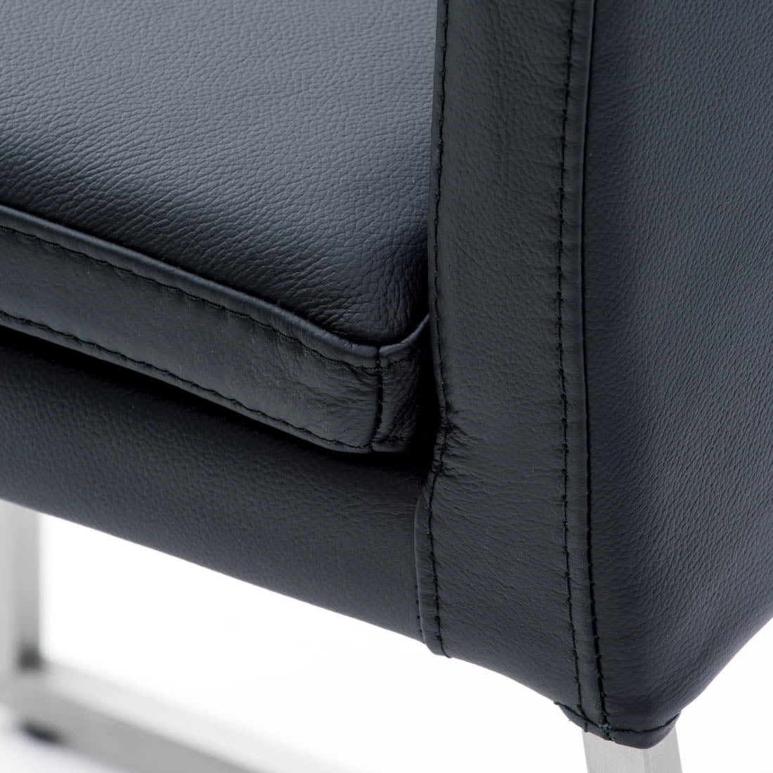 Ritz Leather Chair Black