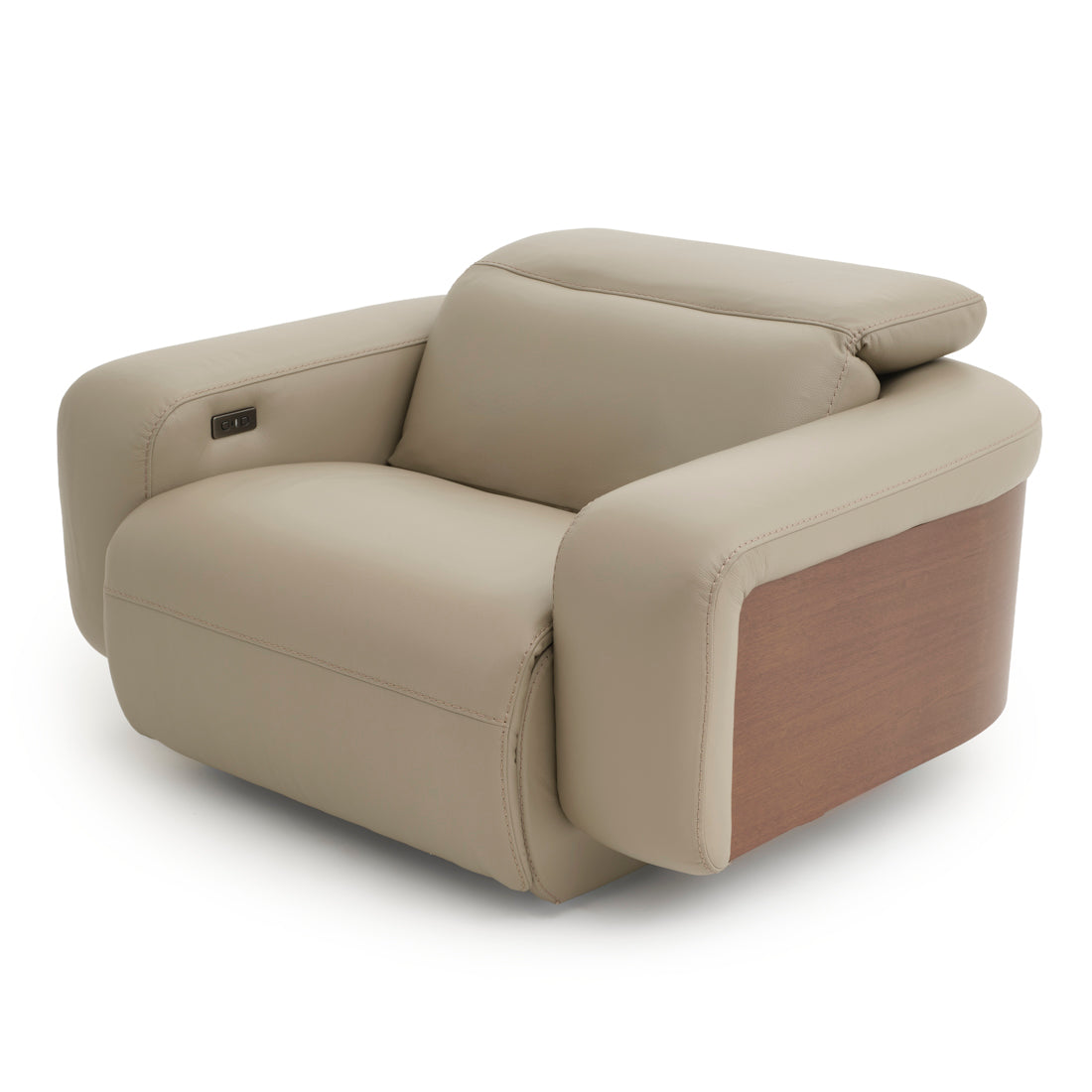 Eltha Reclining Accent Chair Taupe