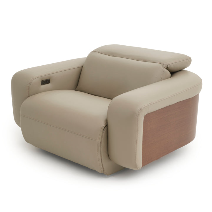 Eltha Reclining Accent Chair Taupe