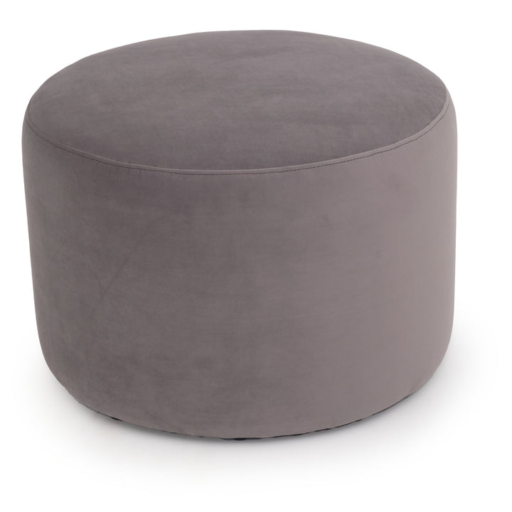 Wyle Fabric Ottoman Dark Grey