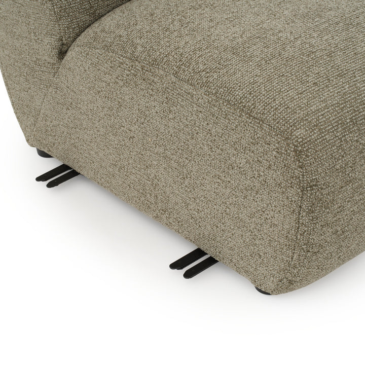 Nalinda Armless Chair W/Right Bumper Light Green
