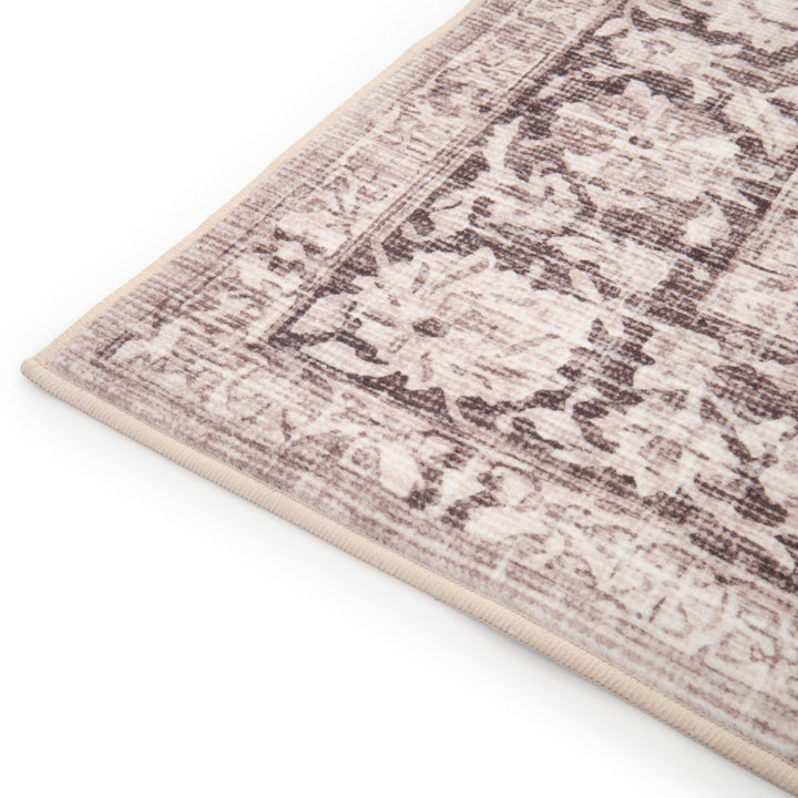 Welvetti Area Rug Dark Brown